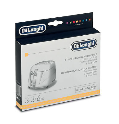 Delonghi filtri friggitrice F8 F1000 Friggimeglio Diva F884 F891 F885V F880 F88