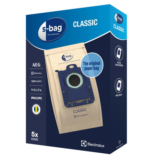 Electrolux E200S S-Bag sacchi carta aspirapolvere Ultra Long Classic Performanc