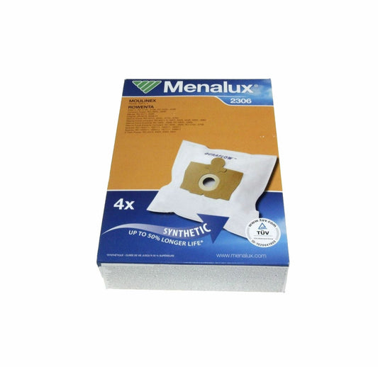 Menalux 4x sacchi microfibra aspirapolvere Rowenta Artec 2 RO4110 RO4221 RO4251