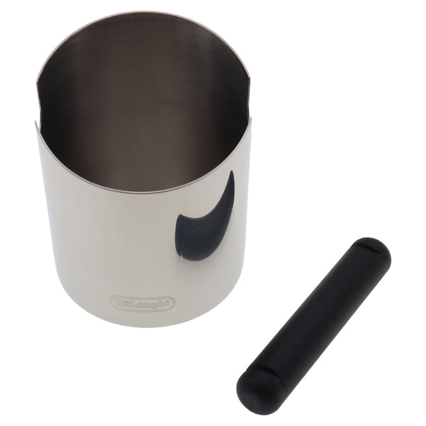 Delonghi knock box contenitore tufi 105mm acciaio inox per macchina da caffè